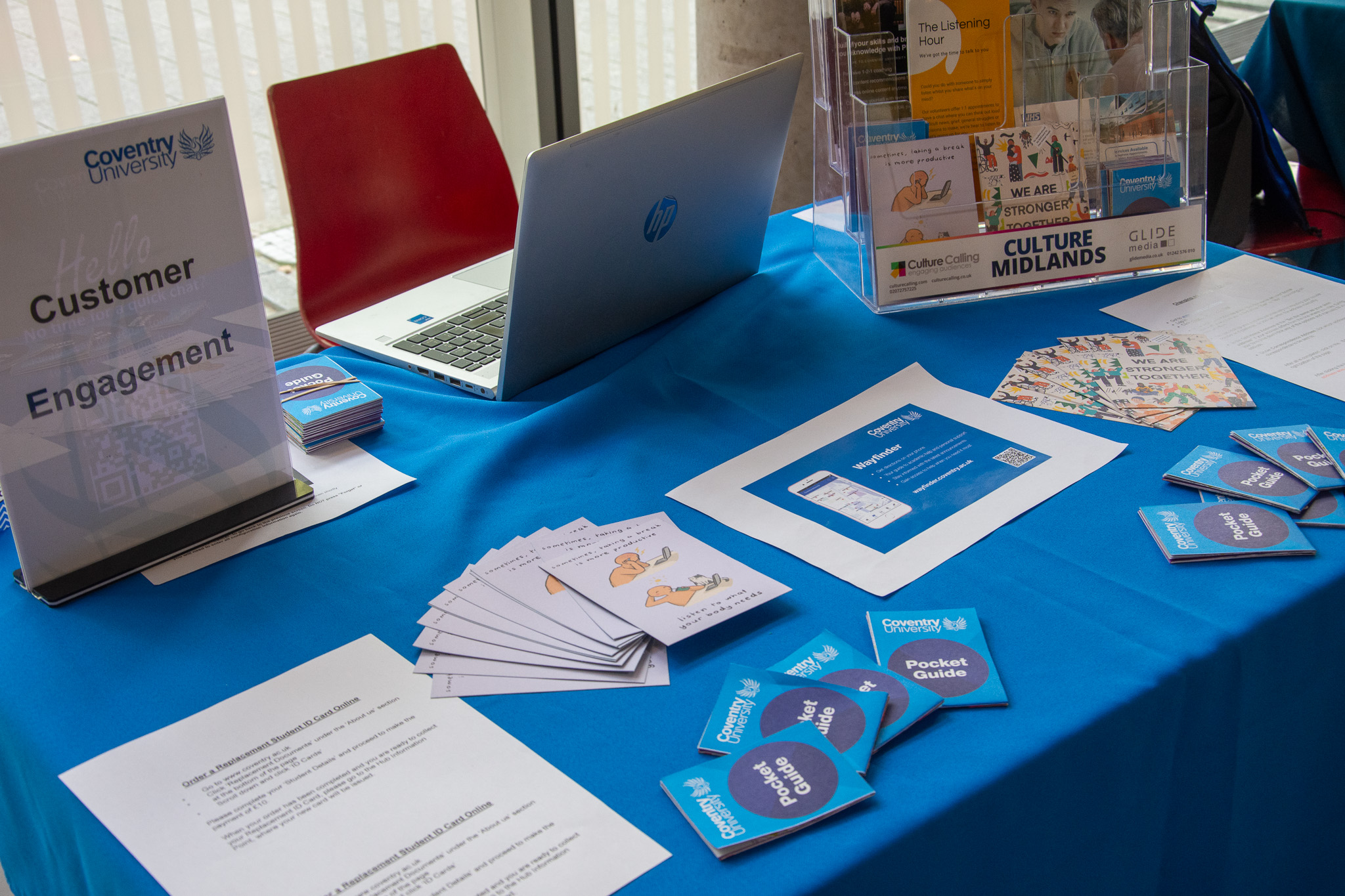 Items displaying on a table.
