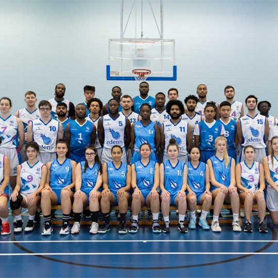 Coventry Flames Men's and Women's Basketball team photo